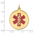 thumbnail image 2 of 14k Yellow Gold Medical ID Jewelry Pendant, 2 of 3