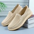 thumbnail image 2 of NOKIO Men's Knit L𝗈afers Laceless S𝗅ip On Flat Mules Shoes Fashion So𝗅id Color Sport Shoes Lightweight Breathable Casual Sneakers Wide Width Closed Toe Walking Shoes, 2 of 9
