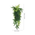 thumbnail image 2 of OULII Fake Terrarium Plants 1Set Green Lifelike Decoration For Lizards Snake Pets Habitat, 2 of 6