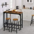 thumbnail image 4 of VEIKOUS Adjustable Pub Table, Rustic Brown, 4 of 6
