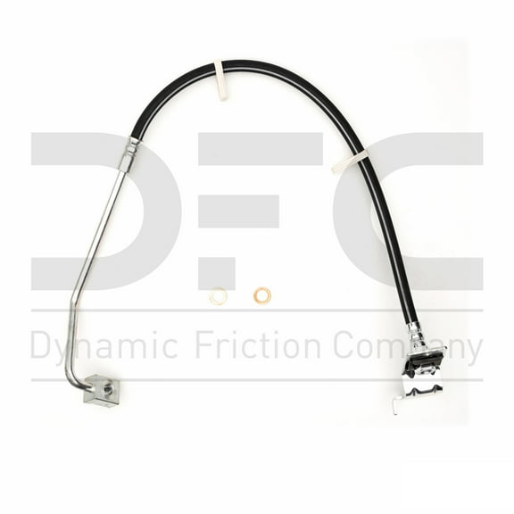 Dynamic Friction Company Brake Line Hose 350-54353 For 1999-2004 Ford F-450 Super Duty, 1999-2004 Ford F-550 Super Duty