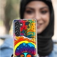 thumbnail image 5 of MUNDAZE Samsung Galaxy S20 Ultra Shockproof Clear Hybrid Protective Phone Case Neon Rainbow Psychedelic Trippy Hippie Big Brain, 5 of 5