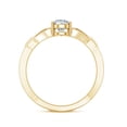 thumbnail image 2 of Rosec Jewels Certified Lab Grown Diamond 5x7mm Pear Engagement Ring - EF-VS Quality - Ready To Gift, 10K Yellow Gold, US 7.50, 2 of 8