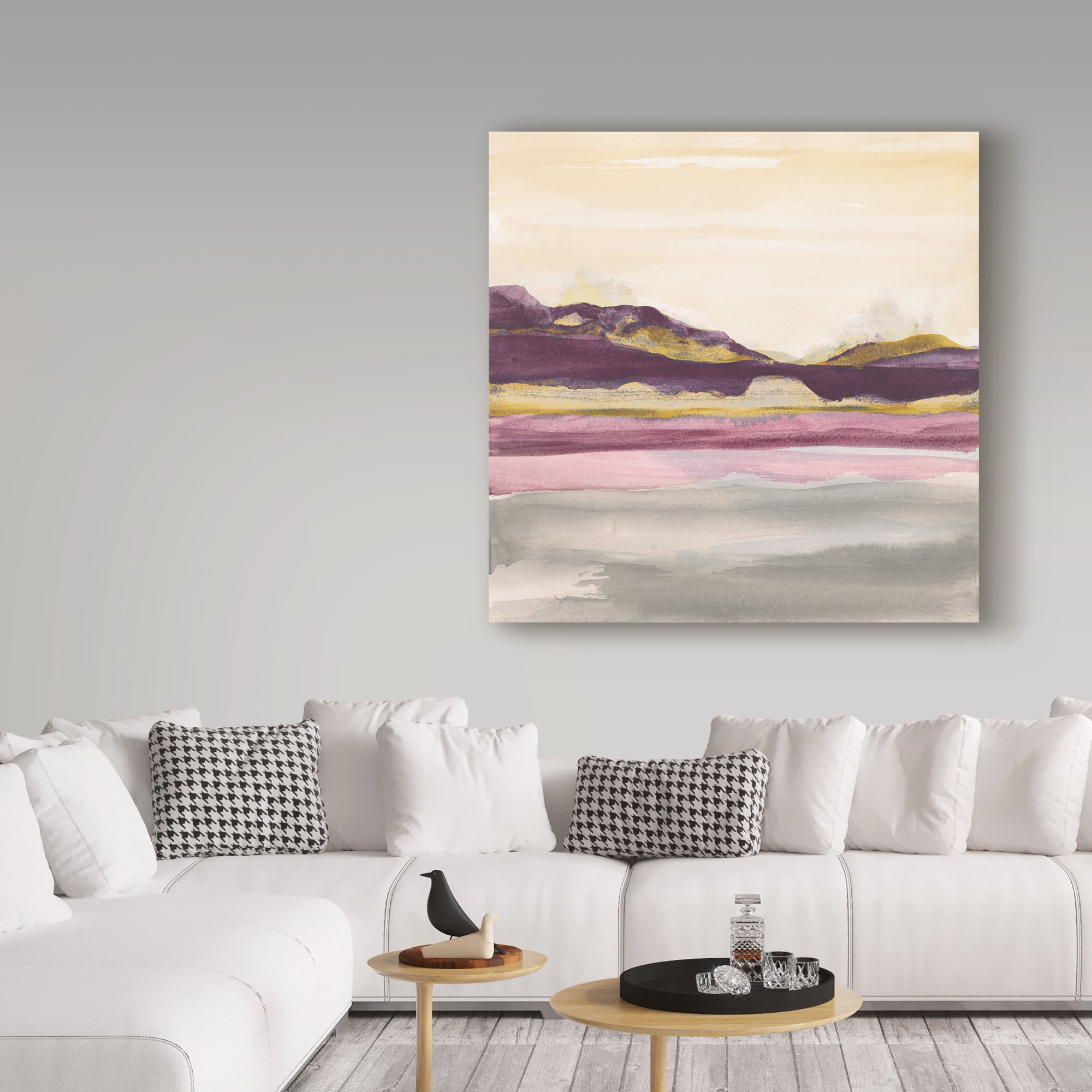 Trademark Fine Art 'Purple Rock Dawn II Gold' Canvas Art by Chris Paschke