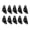 Medium black, variant on 10Pcs Tent Rope Fastener Tightener Tightening Buckle for Camping Tent Cord Hook Tensioner, Guy Line Wind Cord Adjuster