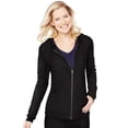 thumbnail image 1 of Hanes Womens French Terry Zip Hoodie, L, Ebony, 1 of 2