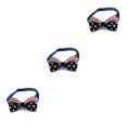 thumbnail image 2 of Billuyoard Collares para perros Pajarita Mascotas Aseo Decoraciones Suministros Cachorro Raya Estrella Type1 NO1 Billuyoard CBP256482, 2 of 6