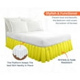 thumbnail image 2 of SGI Bedding 21 Inch Ruffled Bed Skirt | Microfiber Bed Skirt | Fade Resistant, Wrinkle Free, Anti-static, Decorative, Extra Storage Space, Clutter-Free |Olympic Queen, Yellow, 2 of 8