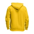 thumbnail image 3 of Cuoff Hoodies Sweatshirt Winter Loose Casual Solid Color Loose Casual Hoodies for men Yellow 2X, 3 of 4
