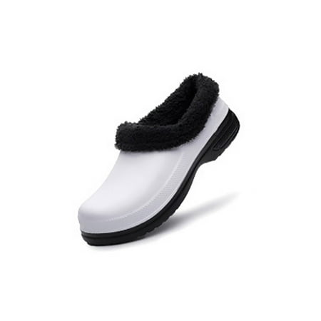 

Harsuny Men s Women s Lined Clogs Waterproof Winter House EVA Slippers Warm Fuzzy Anti-Slip Garden Shoes Indoor Outdoor Mules