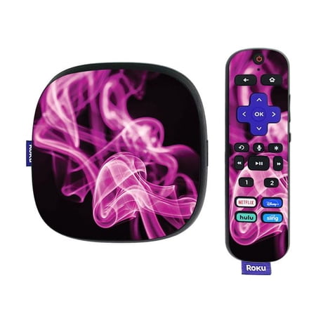 MightySkins ROUL4K20-Pink Flames Skin Compatible with Roku Ultra HDR 4K Streaming Media Player 2020 of Skin - Pink Flames