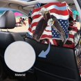 thumbnail image 5 of Garronmavis Patriotic Eagle Flag Car Seat Towel Sweat Easy Installation 1 PC Front Car Seat Protector with Storage Bag Universal Fit for Cars SUV Trucks Sedan Van, 5 of 9