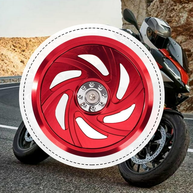 Cubierta para ventilador de motocicleta, cubierta de entrada de , fácil de instalar, accesorios de repuesto ligeros, protector del ventilador de rojo