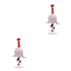 thumbnail image 1 of Matsuzay Bolsa de basura en forma de pollo, clasificación hecha a mano, reutilizable, a prueba de polvo, dispensador de bolsas, accesorios para el hogar Rosado 2piezas Matsuzay CBP194033, 1 of 6