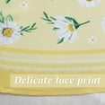 thumbnail image 4 of Daisy Floral Oval Tablecloth 60 x 84, Yellow White Floral Spring Tablecloth Table Cover, Elegant Country Table Cloths for Parties, Kitchen Dining Table,Polyester Fabric Flower Tablecloth, Daisy Decor, 4 of 6