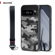 ibmrs For Google Pixel 9 Pro XL Case ,Cover Rugged Flexible Durable Anti-Slip TPU Protection Shockproof Back Cover -Camo Black