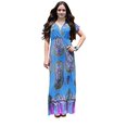 thumbnail image 1 of Peach Couture Robe Maxi à Manches Courtes Imprimée Paisley Col en V Taille Élastique, 1 of 1