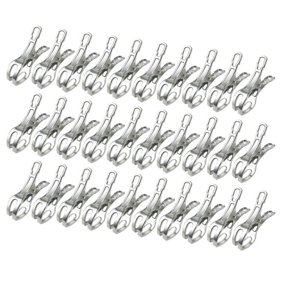 YIEMEEN 30Pcs Stainlesses Steel Pool Cover Clip Windproof Clamps for Above Ground Pools
