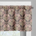 thumbnail image 3 of Ambesonne Damask Valance Pack of 2, Baroque Style Elements Art, 54"X12", Grey Pale Rose Peach, 3 of 5
