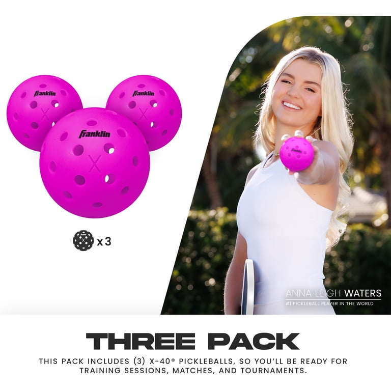 Franklin Sports X-40 Outdoor Pickleballs - USA Pickleball (USAPA