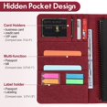 thumbnail image 4 of Funda para agenda Ditiord A5 22 x 15 cm, organizador impermeable, 4 of 6