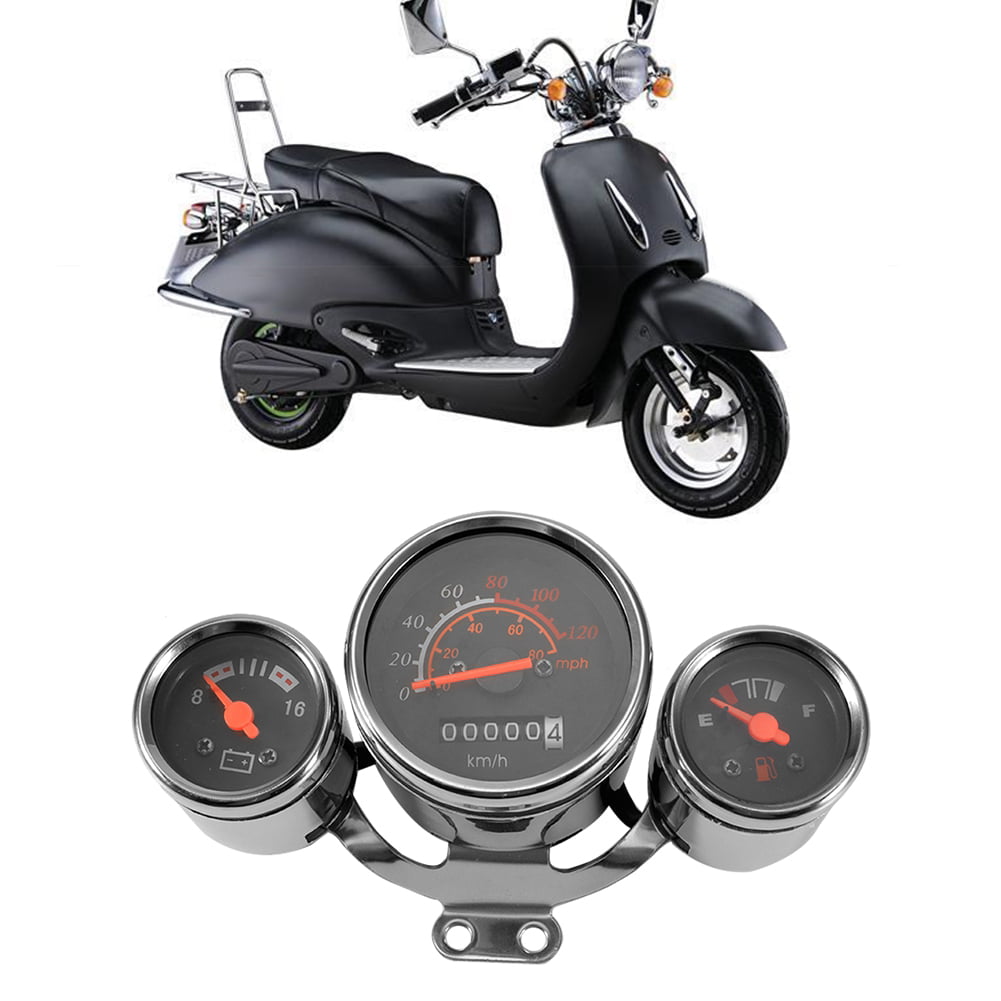Motorcycle Instrument Digital Tachometer Speedometer Odometer Meter Gauge Kit Motorcycle Odometer Kit 