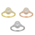 thumbnail image 4 of Arista 1 ct Oval Swarovski Diamonds Double Halo Engagement Ring in Yellow Plated Sterling Silver, 4 of 4