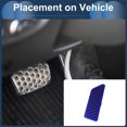 thumbnail image 3 of Cubierta de Pedales de Reposapiés Automática/Manual de 1 Pcs para Honda CRV 2017-2024 Aleación de Aluminio Azul, 3 of 6