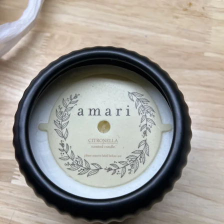 Amari Citronella Candle 10.23 Oz?Black Or White (See Pictures)?