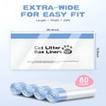 thumbnail image 3 of CCOCC 2026 New Cat Litter Bags with Drawstring,80 Count,26.4"X15.8" Cat Litter Box Liners for Automatic Cat Litter Boxes,9-11 Gallon Waste Bags,Heavy Duty Cat Poop Bags with Drawstring, 3 of 6