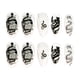 thumbnail image 4 of 2 Piezas Uñas de Serpiente BRILLAR Flores Pequeñas Color Negro, 4 of 5