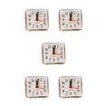 thumbnail image 1 of jesticaly Pointer Alarm Clock Decoration Bedside Table Clocks Travel School Kitchen Cooking Baking Work Timer Gift Home Decor White 5Set, 1 of 6