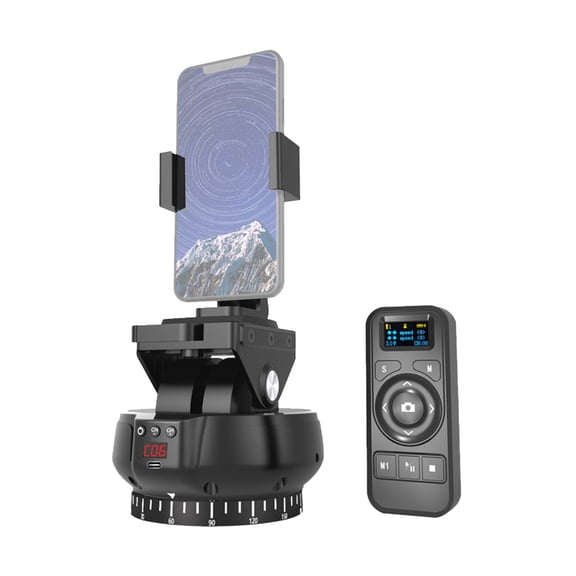 Andoer 360° Rotation 1/4'' Tilt Head Comes with a Mobile Phone clip, Black