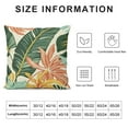 thumbnail image 5 of Acheng Tropical Pillow Covers Summer Hawaiian Style Coral Orange Aqua Blue Green Leaf Print Decorative Throw Pillows Outdoor Modern Decorations Pillow Cases for Couch Sofa Bed Decor  White, 5 of 5