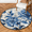 Multicolour 1, variant on CURLYOOT Round Rug 3ft Wildlife Animal Wild Skin Leopard Print Area Rug, Washable Circle Mat Non Slip Floor Carpet Mat, Soft Indoor Rugs for Entryway Living Room Dining Room Bedroom