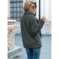 thumbnail image 4 of Women'S Winter Coats Fleece Faux Fur Shearling Oversized Trendy Jackets Warm Outerwear Clothing Dark Gray 4XL, 4 of 9