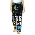 thumbnail image 1 of Balery I Love With Autism To The Moon And Back Pantalones de pijama para mujer, pijamas ultraligeros, pantalones de estar por casa-Small, 1 of 6