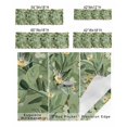 thumbnail image 2 of Curtain Valance for Windows Watercolor Floral Green Leaves Seamless Kitchen Valances Rod Pocket Short Curtains,Country Botanical Window Treatment Panel for Living Room Bathroom Bedroom 42x18in, 2 of 8