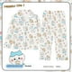 thumbnail image 1 of Ropa de dormir para niños, conjunto de ropa para el hogar similar al algodón de manga larga con cuello para niños y niñas, diseño de dibujos animados, primavera y otoño, 1 of 5