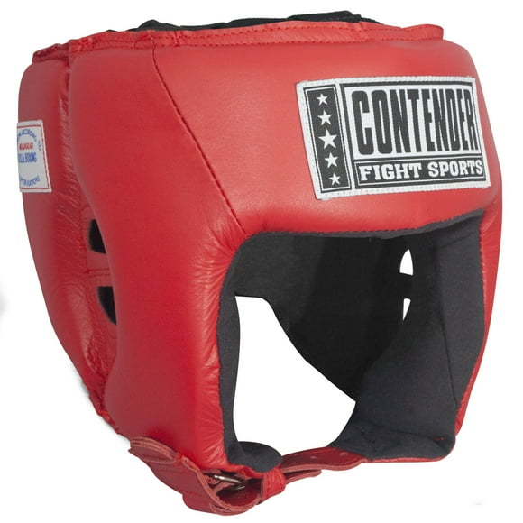 Contender Fight Sports Competition Boxing Headgear without Cheeks Small Red