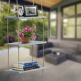 thumbnail image 3 of Sorbus 3 Hanging Floating Shelves Length 16.5-inch Rustic Wood Rope Floating Shelf Set - Grey, 3 of 7