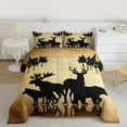 thumbnail image 2 of Homewish Western Deer Elk Queen Comforter Set, Woodland Wildlife Animal Bedding Sets, Teens Kids Adult Men Reversible Bedding Comforter Set, Super Cozy Room Decor, 3 Pieces, 2 of 8