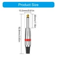 thumbnail image 3 of Metal Connector 6.35mm Male Adapter With 24K Gold Contacts Secure Screw Lock Design For Event Broadcasting, 3 of 9