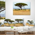 thumbnail image 3 of Designart Acadia Tree and Cheetah in Africa - African Landscape Printed Throw Pillow - 18x18, 3 of 4