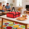 thumbnail image 5 of Insulated Bag Large Capacity Pizza Delivery Bag - Black, Pizza Bags for Transport 20x20x8 Inch Insulated Non Woven Cloth Pizza Bag for Outdoor Picnic, 5 of 5