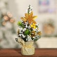 thumbnail image 1 of Xiao Hua Árbol de Navidad de mesa de 8,6 pulgadas, mini adornos artificiales de pino navideño, decoración navideña, E, 1 of 5