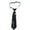 Black tie and silver, variant on Popular Ties for Women Men Casual Formal Event Neck Tie NightClub Uniform Ties