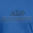 thumbnail image 3 of CafePress - Delta Sigma Phi Grayscale Stacked Logo T Shirt - Men's Fitted T-Shirt, 3 of 4