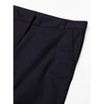 thumbnail image 6 of IZOD Women's Juniors Uniform Bermuda Shorts, Skinny Style with Hook & Eye Closure, Stretch Twill Fabric 3 Navy, 6 of 8