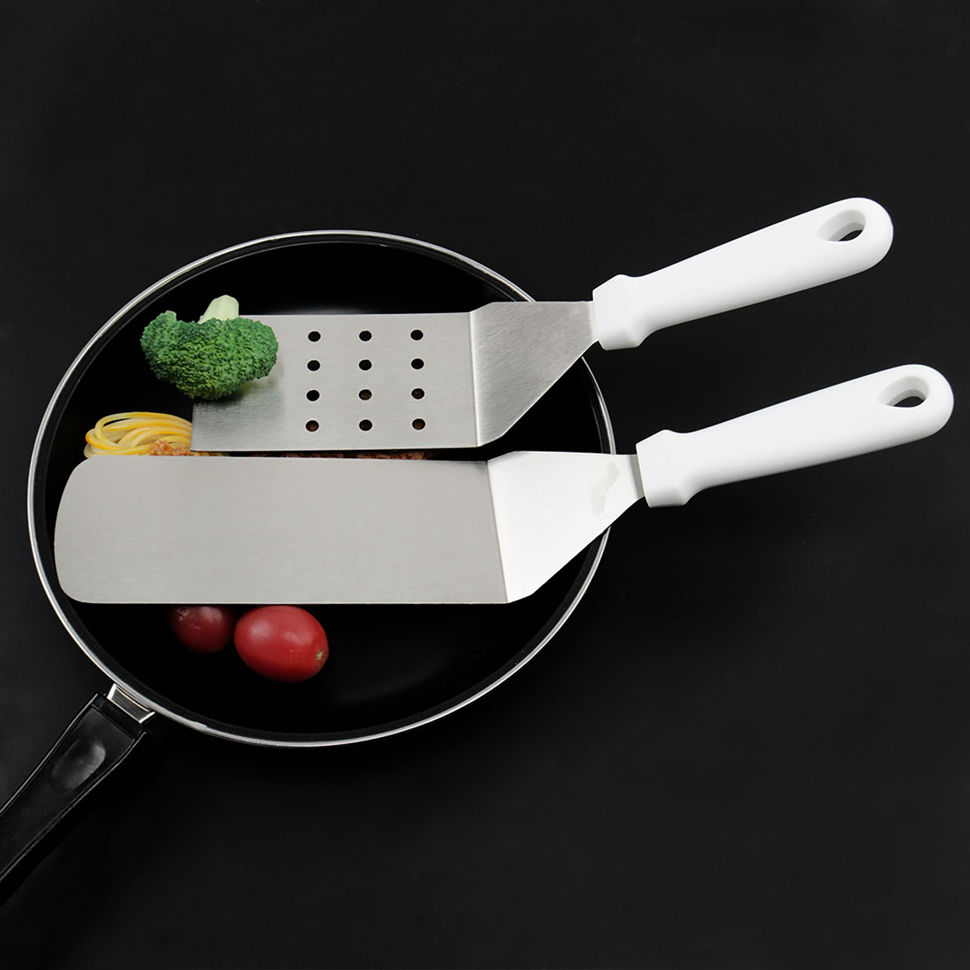 Griddle Spatula Stainless Steel Pizza Server Cake Dessert Cutter